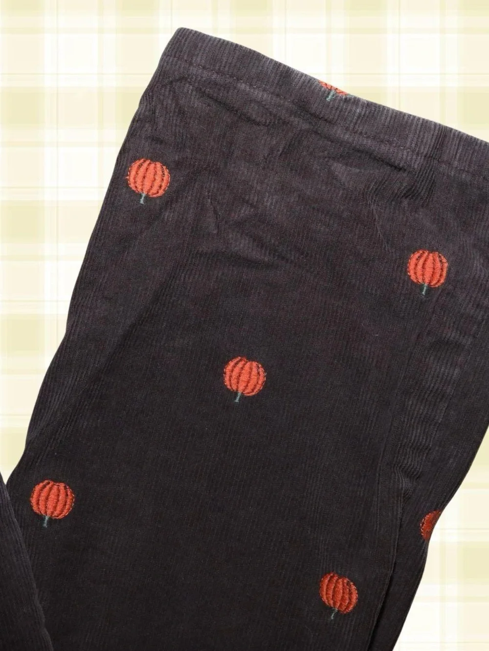 Kids corduroy pumpkin pants
